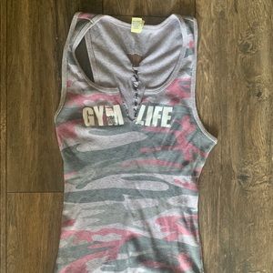 GYM LIFE camo top
